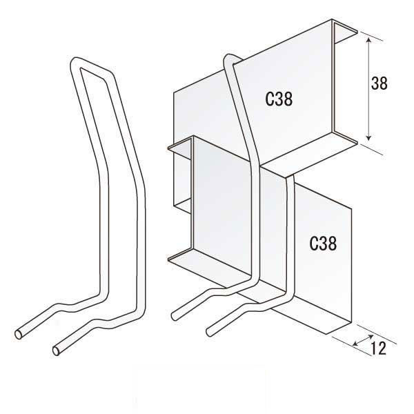 C38ワイヤークリップS（1000個入）