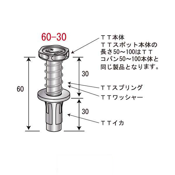 TTスポット60-30（300個入）