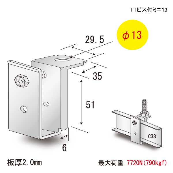 TTビス付ミニ13（300個入）